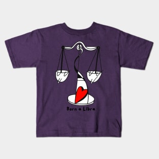 Born a Libra by Pollux Kids T-Shirt